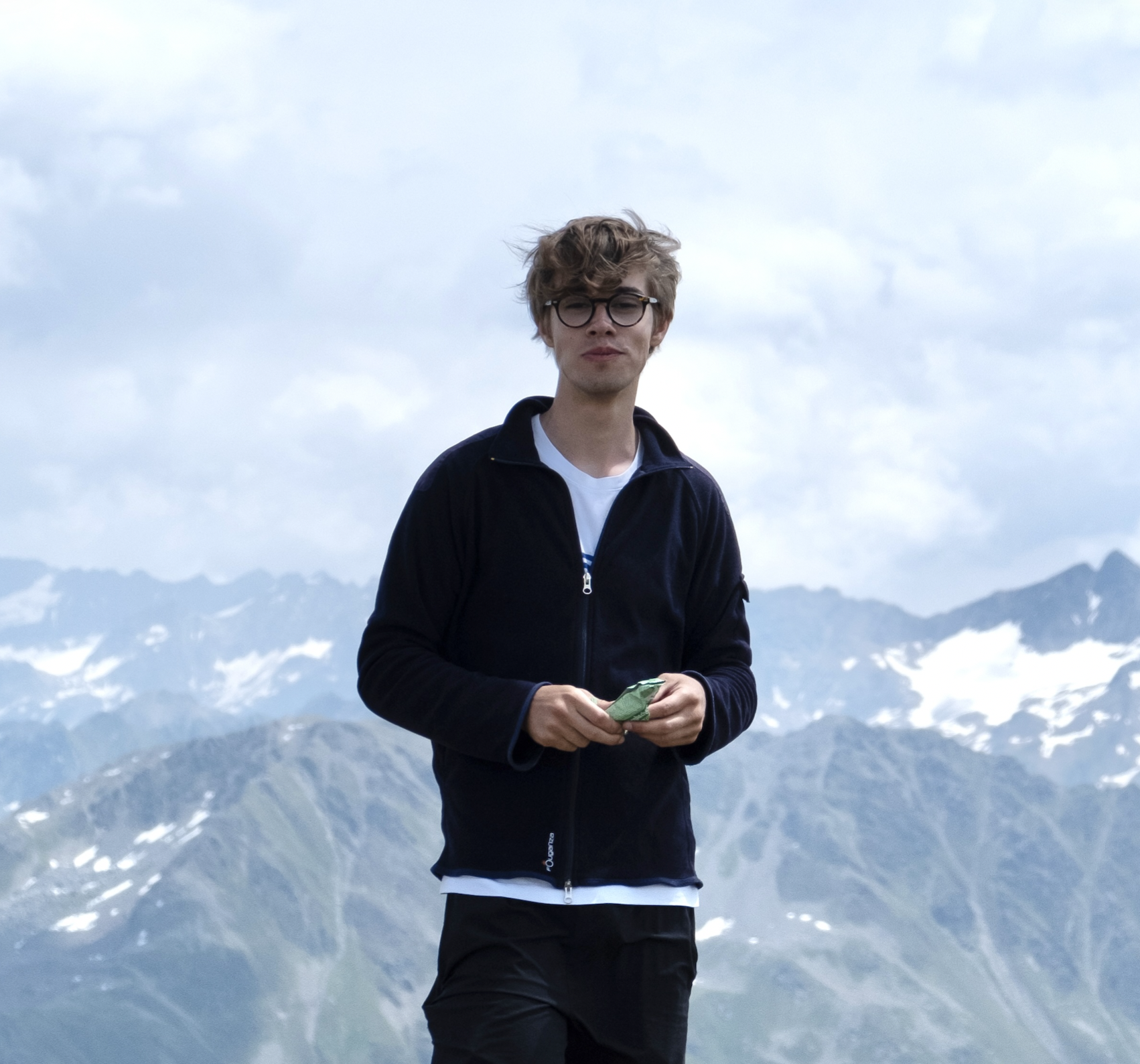 Anton Baumann in the mountains